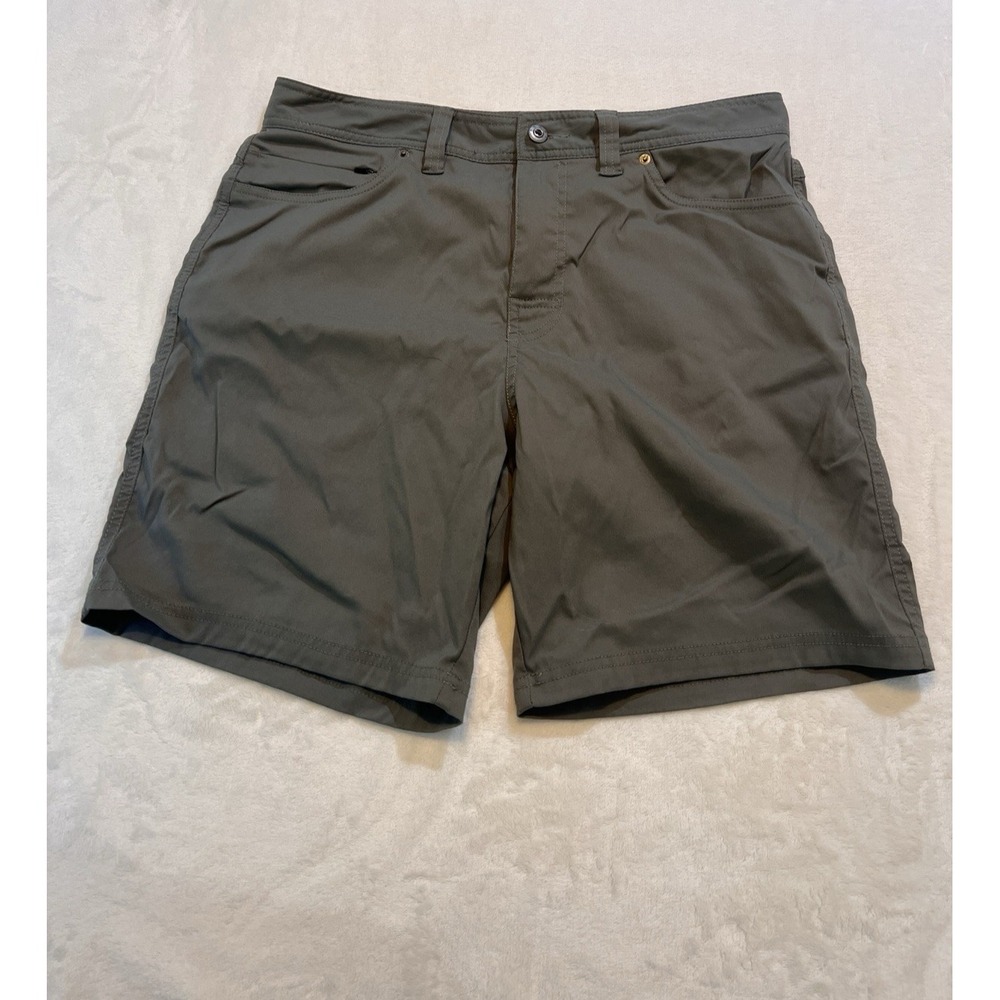 PrAna Shorts Mens 34 Green Stretch Zion Lightweight Hiking Outdoors